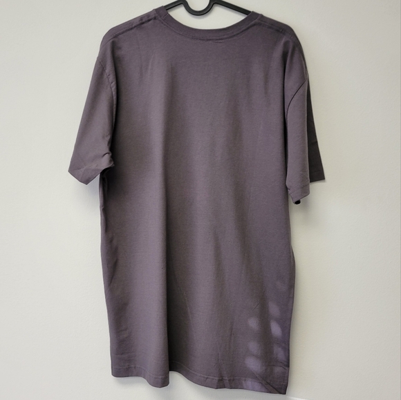 Teeturtle Zombie Bunny Death before decaf coffee graphic t-shirt Charcoal grey L - Picture 3 of 7